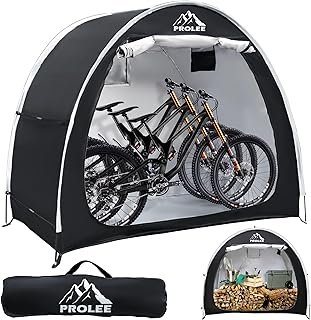 PROLEE Bike Tent Waterproof 210D Oxford Fabric, Outdoor Bicycle Cover Shelter with Window Design, Bike Storage Tent for Ho...