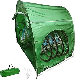 VEVOR Bike Cover Storage Tent, 420D Oxford Fabric Portable for 4 Bikes, Outdoor Waterproof Anti-Dust Bicycle Storage Shed,...