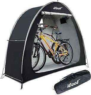 iCool Outdoor Bike Covers Storage Shed Tent, 210D Oxford Thick Waterproof Fabric Aluminum Alloy Bracket Bicycle Storage sh…