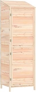 Outdoor Storage Cabinet, Garden Tool Shed, Wooden Storage Shed Organizer, Wooden Hutch for Patio Garden Backyard, 55x52x17…