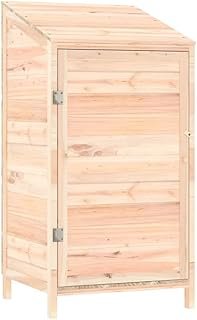 Outdoor Storage Cabinet, Garden Tool Shed, Wooden Storage Shed Organizer, Wooden Hutch for Patio Garden Backyard, 55x52x11…