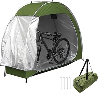 Kcolly Outdoor Bike Storage Tent 210D Fabric Waterproof Storage Shed for Bikes