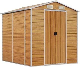 Outdoor Storage Shed, Large Garden Shed with Metal Frame, Air Vents and Doors, Outdoor Storage Clearance, Utility Tool Hou…