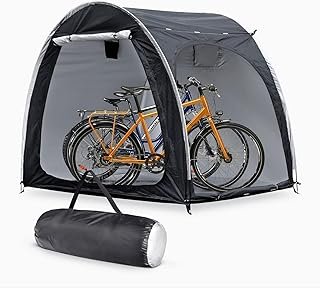 CHUCII Bike Cover Tent, Bicycle Storage Shed, Outdoor Waterproof Bike Storage Tent Cover, Heavy Duty Aluminum Alloy Bracke...