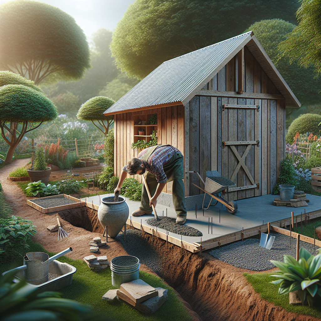 Farm Gardening: Shed Foundation Construction Unveiled by Hobby Farmer